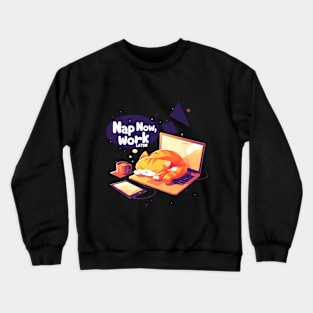 Catnap on the Job Crewneck Sweatshirt